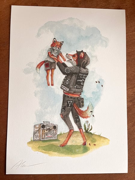Image of "Punk parents" Giclee print