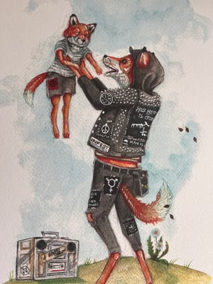 Image of "Punk parents" Giclee print