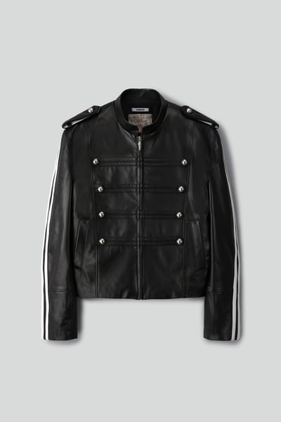Image of KAMIGIN - Leather Napoleon Jacket
