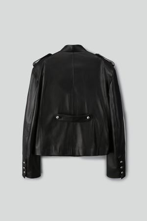 Image of KAMIGIN - Leather Napoleon Jacket
