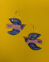 Image 1 of Jolly Bird hoop earrings