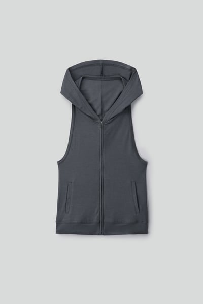 Image of KAMIGIN - Zip-Up Hooded Vest