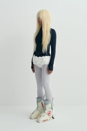 Image of KAMIGIN - Shirred Technical Long-Sleeve Top