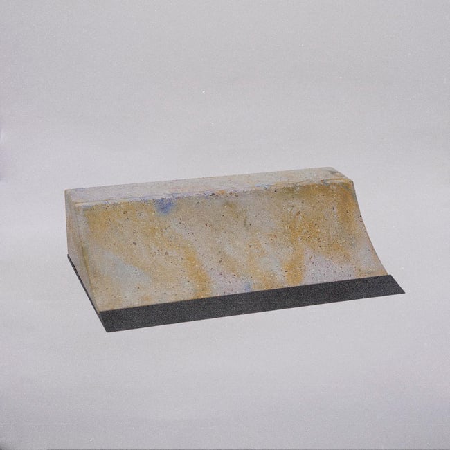OCHRE, BLUE AND GARNET QUARTER 