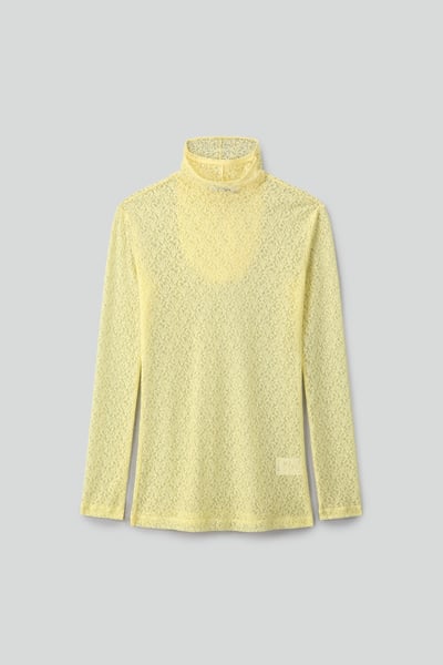 Image of KAMIGIN - Lace Mask Long Sleeve Top