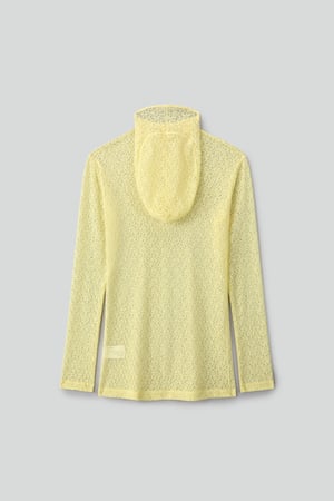 Image of KAMIGIN - Lace Mask Long Sleeve Top