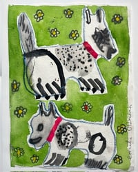 Image 1 of Gouache on paper drawings 31 x 41 cm 