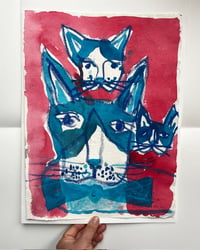 Image 2 of Gouache on paper drawings 31 x 41 cm 