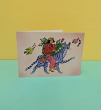 Image 1 of Cat riding Forager Card