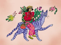 Image 2 of Cat riding Forager Card