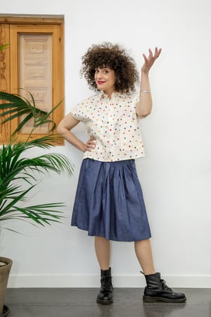 Image of Falda vaquera midi