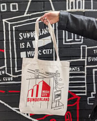 Image 1 of KR ILLUSTRATES SUNDERLAND MUSIC CITY TOTE BAG