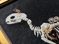 Image 4 of Cat Skeleton (B) Framed Embellished Embroidery