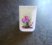 Image 2 of Handmade Garden Themed Magnetic Bookmark, gift, read, plant, flower, page