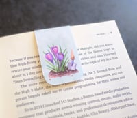 Image 3 of Handmade Garden Themed Magnetic Bookmark, gift, read, plant, flower, page