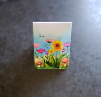 Image 1 of Handmade Floral Magnetic Bookmark, gift, flower, garden, read, magnet