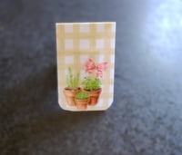 Image 2 of Handmade Whimsical Garden Themed Magnetic Bookmark, plant, flower, bow, read, gift
