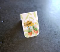 Image 1 of Handmade Whimsical Garden Magnetic Bookmark, plants, flower, gift, reading, book