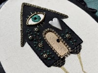 Image 14 of Baba Yaga Medium Painted Embroidery Hoop 6½ x 4" 