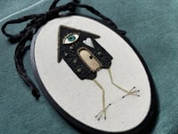 Image 13 of Baba Yaga Medium Painted Embroidery Hoop 6½ x 4" 