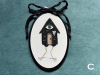 Image 12 of Baba Yaga Medium Painted Embroidery Hoop 6½ x 4" 