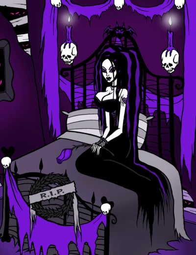 Image of AT NIGHT SHE WAITS - signed print 