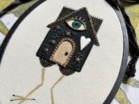 Image 10 of Baba Yaga Medium Painted Embroidery Hoop 6½ x 4" 