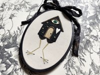 Image 7 of Baba Yaga Medium Painted Embroidery Hoop 6½ x 4" 