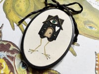 Image 11 of Baba Yaga Medium Painted Embroidery Hoop 6½ x 4" 