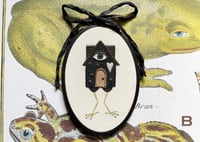 Image 8 of Baba Yaga Medium Painted Embroidery Hoop 6½ x 4" 