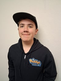 Image 1 of Ols school blue zip up hoodie