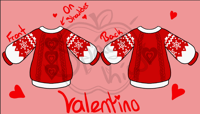 Image 1 of Valentino Unofficial Christmas Sweater 