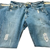 Image 9 of Men's Levi's 527 Vintage 2016 Jeans , Sz 34/ 30,  Low rise , boot cut,  100% Cotton, med wash