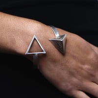 Image 2 of Pyramid Cuff (Sterling Silver)