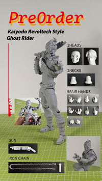 Image 1 of 【Pre order】kaiyodo Revoltech style ghost rider 1/12 scale action figure
