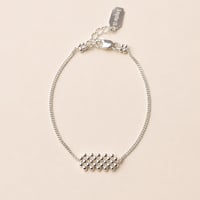Image 2 of Bracelet chaîne argent tissé Lyra
