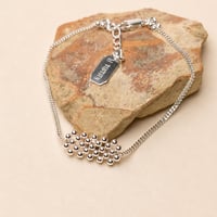 Image 4 of Bracelet chaîne argent tissé Lyra