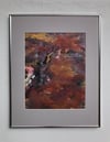 "The Space Within - Light Between Realities" | 40×50 cm Fine Art Canvas (Framed & Passepartout)
