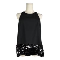 Image 1 of CROSBY by Mollie Burch Sequin Tank Top Women’s Medium Festive Sleeveless Blouse Medium
