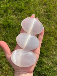 Image 1 of Selenite Palmstones
