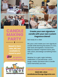 🍰🍹 Dessert & Drink Candle Making Party