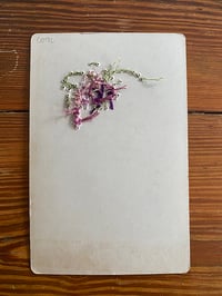 Image 3 of Dapper dude in purple embroidered cabinet card