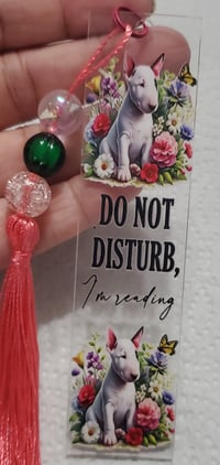 Image 2 of Dogs With Flowers Acrylic Bookmarks 