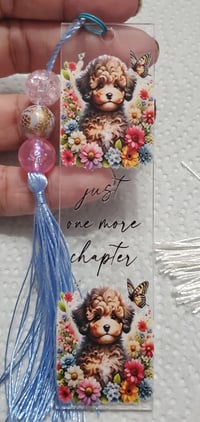 Image 4 of Dogs With Flowers Acrylic Bookmarks 