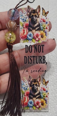 Image 5 of Dogs With Flowers Acrylic Bookmarks 