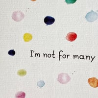 Image 2 of Καρτ Ποστάλ - I'm not for many many 
