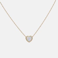 Opal Heart Promise Necklace