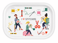 I Love Stitching (Stitch Club) Metal Catchall Tray (Pre-Order)
