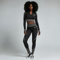 Image 1 of RS Women’s 3-Piece Seamless Gym Set – Black & Grey