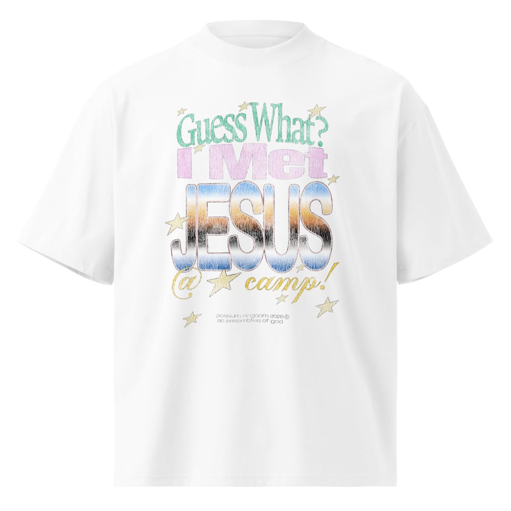 Image of 'I Met Jesus At Camp' Oversized Tee